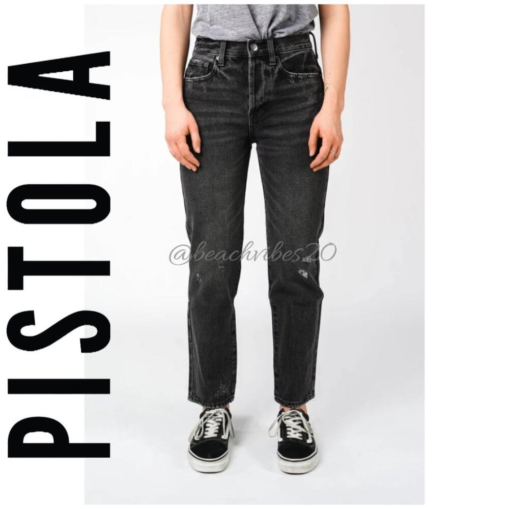 PISTOLA Charlie High Rise Classic Straight Ankle Jeans Cameo 30 NWT O-499